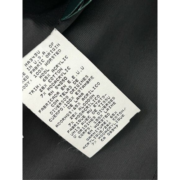 Lauren Ralph Lauren Wool Skirt Suit Set Faux Fur Collar Wool Blazer & Skirt Blac - Picture 11 of 11